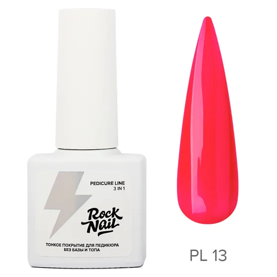 Rocknail, Pedicure Line 13 Barbie Pink Heels, однофазный гель-лак, 6 мл