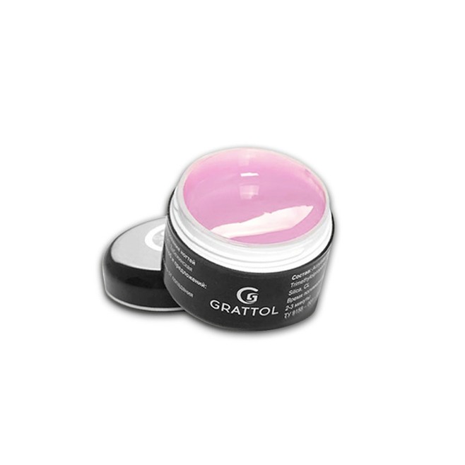 Grattol, Light Pink 15ml камуфлирующий гель