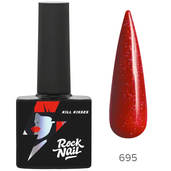 Rocknail, гель-лак Kill Kisses 695 Cherry Coke, 10 мл
