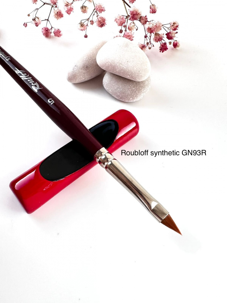 GN93R №5 Кисть Roubloff коричневая синтетика/ лепесток 5/ ручка фигурная бордовая