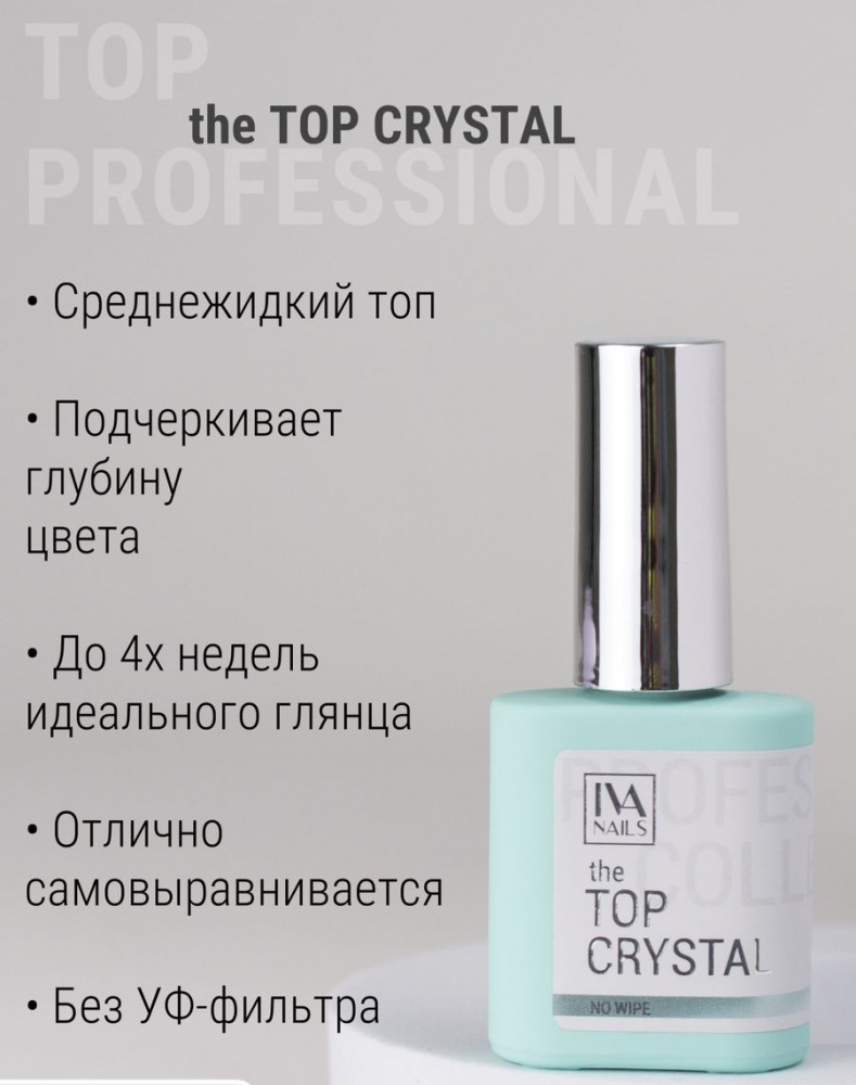 Iva, Топ Crystal без липкого слоя Кристал (15ml)