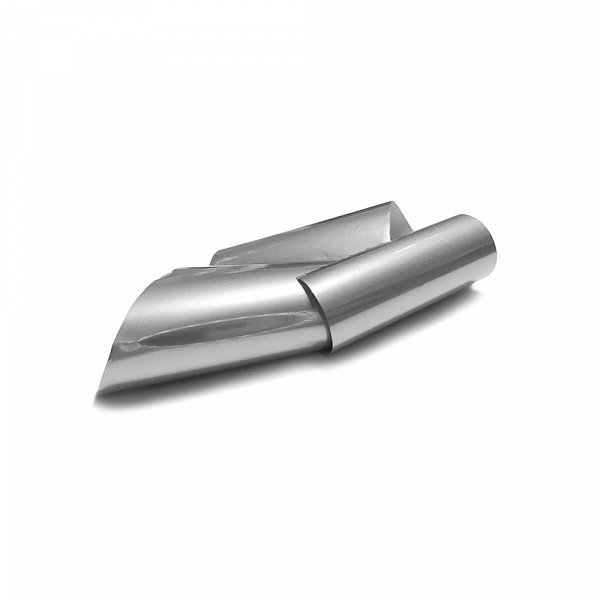 Дизайн для ногтей фольга, 4*100 см, серебро №6055