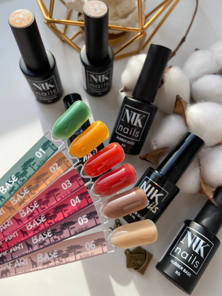 NIK Nails, Камуфлирующая Rubber Base Safari №06 8 g