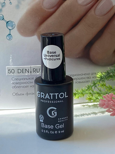 Grattol, Base Universal+Pedicures, 9ml   Grattol, Base Universal+Pedicures, 9ml