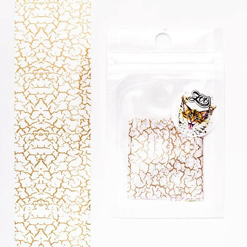 ZN, Фольга переводная Кракелюр 4*50 см, 1592   ZN, Фольга переводная Кракелюр 4*50 см, 1592